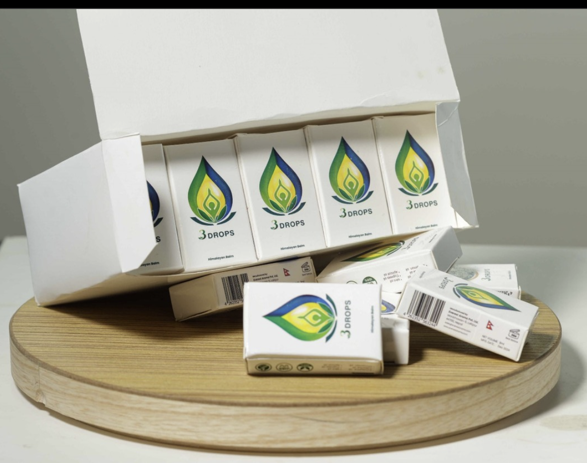 3 Drops Himalayan Balm - 100% organic essential oil blend -3 ML (3 pcs)