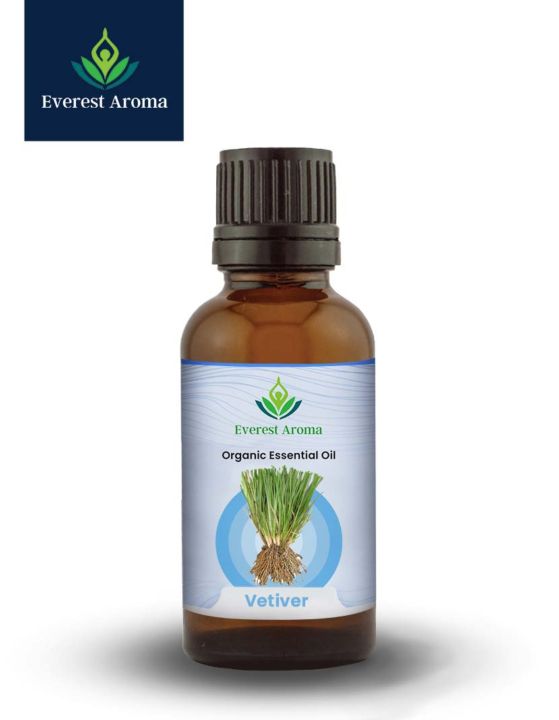 100% Pure Organic Vetiver (Chryopogon zizaniodes) Essential Oil -10 ML